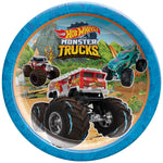 Hot Wheels Monster Truck Paper Plates 9″ by Amscan from Instaballoons