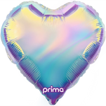 Iridescent Heart 18″ Foil Balloon by Prima from Instaballoons