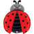 Lady Bug 24″ Foil Balloon by Betallic from Instaballoons