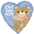 Love You Mom Bear Hugs 17″ Foil Balloon by Anagram from Instaballoons