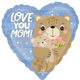 Love You Mom Bear Hugs 17″ Balloon