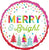 Merry and Bright Christmas 17″ Foil Balloon by Anagram from Instaballoons