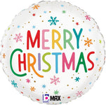 Merry Christmas 18″ Foil Balloon by Betallic from Instaballoons