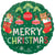 Merry Christmas Beary 17″ Foil Balloon by Anagram from Instaballoons