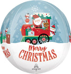 Merry Christmas North Pole Orbz  16″ Foil Balloon by Anagram from Instaballoons