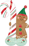 Merry Christmints Gingerbread Man 51″ Foil Balloon by Anagram from Instaballoons