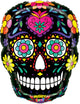 Mighty Black Sugar Skull 22″ Balloon