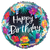 Mighty Tropical Flower Birthday 21″ Foil Balloon by Betallic from Instaballoons