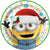 Minions Christmas Paper Plates 9″ by Unique from Instaballoons