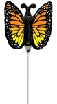 Monarch Butterfly Glow (requires heat-sealing) 14″ Foil Balloon by Anagram from Instaballoons