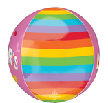 Mother's Day Brilliant Rainbow Orbz 16″ Foil Balloon by Anagram from Instaballoons