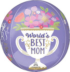 Mother's Day World's Best Mom 16″ Foil Balloon by Anagram from Instaballoons