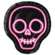 Neon Lights Halloween Skeleton Plates (8 count)