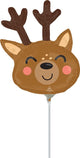 North Pole Christmas Reindeer (requires heat-sealing) 14″ Balloon