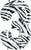 Zebra animal Print   Number 3 34" Balloon