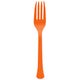 Orange Peel Plastic Premium Forks (50 count)