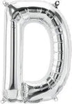 Silver Letter D 34″ Balloon