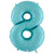 Pastel Blue Number 8 34″ Foil Balloon by Betallic from Instaballoons