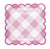 Pastel Gingham Paper Square Plates 9″ by Unique from Instaballoons