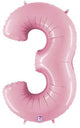 Pastel Pink Number 3 34″ Balloon