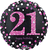 Pink Celebration 21 Holographic 18″ Foil Balloon by Anagram from Instaballoons