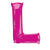 Pink Letter L 34″ Foil Balloon by Anagram from Instaballoons