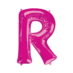 Pink Letter R 34″ Foil Balloon by Anagram from Instaballoons