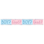 Pink or Blue? Gender Reveal Foil Banner by Amscan from Instaballoons