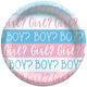 Pink or Blue? Gender Reveal Paper Plates 9″ (8 count)