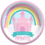 Princess Castle Birthday Paper Plates 7″ by Amscan from Instaballoons