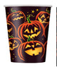 Pumpkin Grin 9oz Paper Cups (8 count)