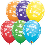 Transportation 11″ Latex Balloons (6 count)