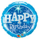 Birthday Blue Sparkle 18″ Balloon