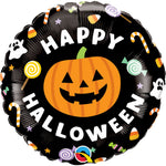 Halloween Jack-O-Lantern & Candies 18″ Balloon