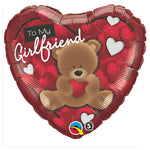 To My Girlfriend Bear 18″ Balloon