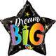 Dream Big Rainbow Stars 20″ Balloon