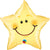 Smiley Face Star 20″ Balloon