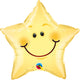 Smiley Face Star 20″ Balloon