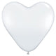 Hearts - Diamond Clear 6″ Latex Balloons (10 count)