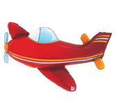 Red Airplane 37″ Foil Balloon by Betallic from Instaballoons