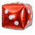 Red Casino Dice Cube 22″ Foil Balloon by Imported from Instaballoons