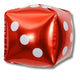 Red Casino Dice Cube 22″ Balloon