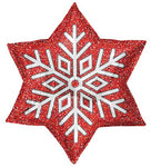 Red Snowflake (requires heat-sealing) 9″ Foil Balloons by Convergram from Instaballoons