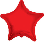 Red Star 4″ Foil Balloons by Convergram from Instaballoons