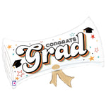 Retro Graduation Diploma 26″ Foil Balloon by Betallic from Instaballoons