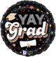 Retro Yay Grad Graduation 18″ Balloon