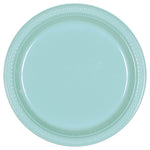 Robin's Egg Blue Plastic Plates 9″ by Amscan from Instaballoons