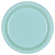 Robin's Egg Blue Plastic Plates 9″ (20 count)