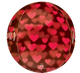 Romantic Glow Hearts Orbz 16″ Balloon