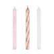 Rose Gold Glitter Spray Candles (24 candle set)